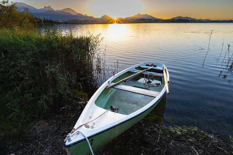 Sunset at the Hopfensee by Walter G. Allgöwer