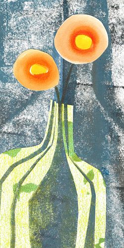 Orange buttons by Marije Kalshoven