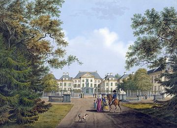 Cornelis de Kruyff, Gezicht op paleis Het Loo, 1784 - 1828 van Atelier Liesjes