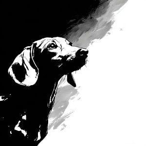 Dachshund Horizon by Hairy Silver