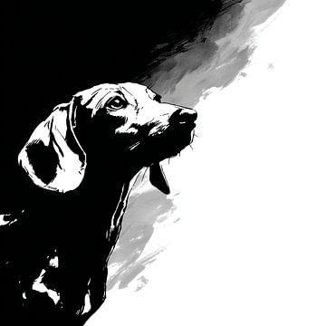 Teckelse Horizon van Harig Zilver van Karina Brouwer