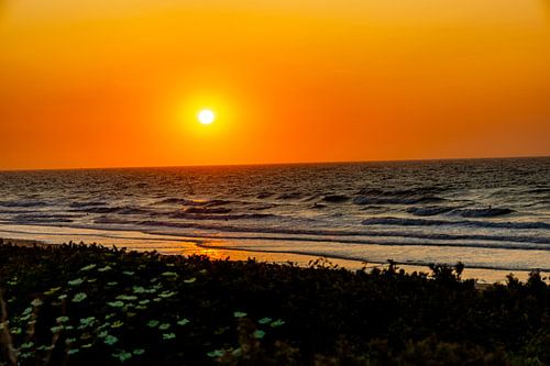 Avondwandeling op het strand in het mooie Normandië inclusief zonsondergang bij Cabourg - Frankrijk