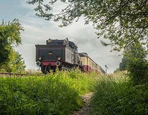 Stoomtrein Simpelveld bij vertrek uit Simpelveld