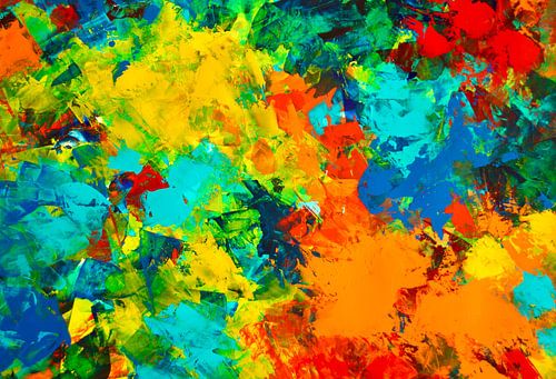 In a frenzy of color