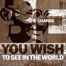 Sei die Veränderung, die du in der Welt sehen willst - Ghandi von Muurbabbels Typographic Design Miniaturansicht