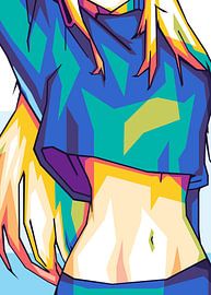 Sexy Body Girls Anime Popart