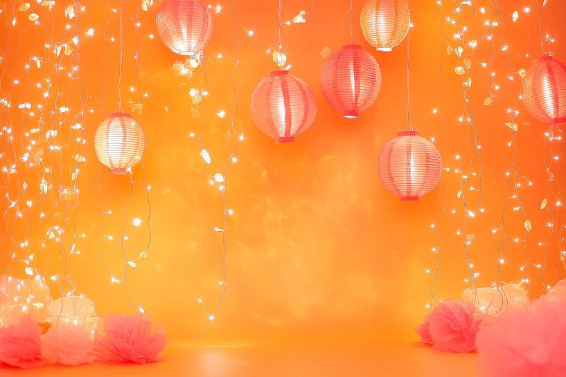 Festliche Laternenwelt von Poster Art Shop