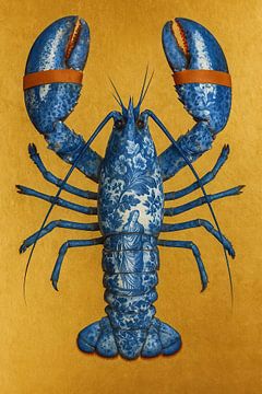 Kreeft van Stil Blauw van Gisela Art for You