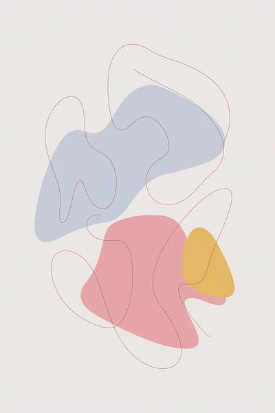 Abstract design with organic shapes by Art & Soul Creations
