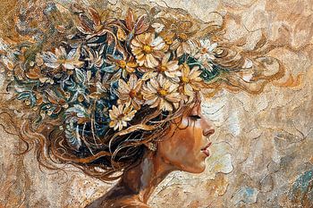 Vrouw Bloemen | Schilderij | Impressionisme