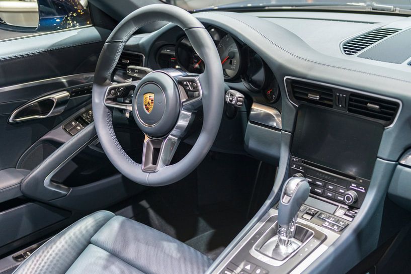 Porsche 911 Targa 4S sports car interior by Sjoerd van der Wal Photography