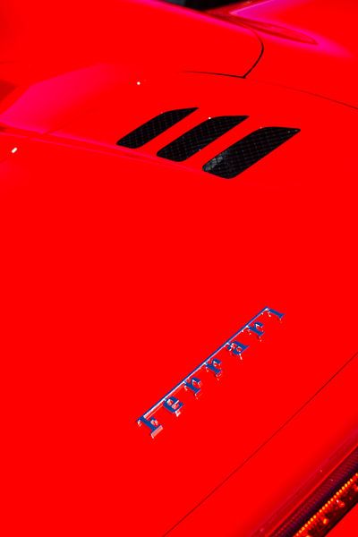 Ferrari 458 Spider Motorabdeckung hinten Detail von Sjoerd van der Wal Fotografie