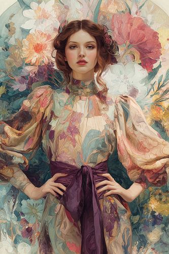 Art Nouveau portrait no. 2