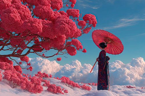 moderne abstracte japanse kunst