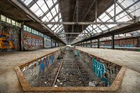 Verlaten treinstation