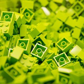 Lego stenen close-up - New York van Johan van Venrooy