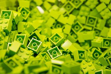 Lego-Steine in Großaufnahme - New York