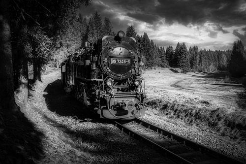 Le vieux train à vapeur