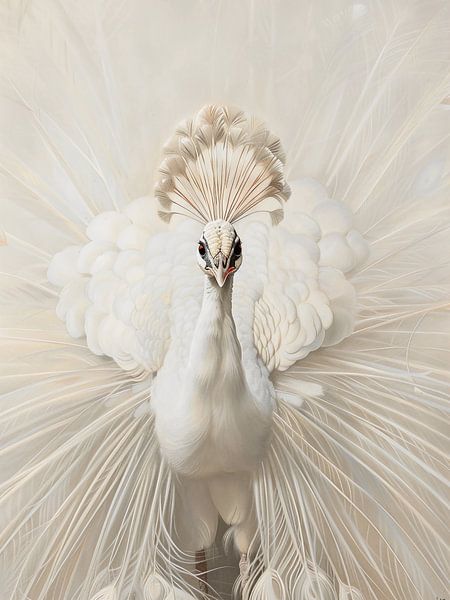 white peacock by haroulita