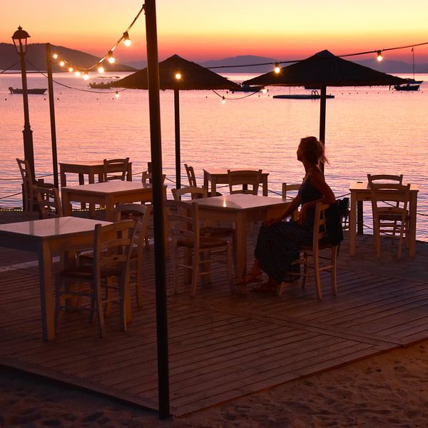 Terrace at sunset by Anne Travel Foodie