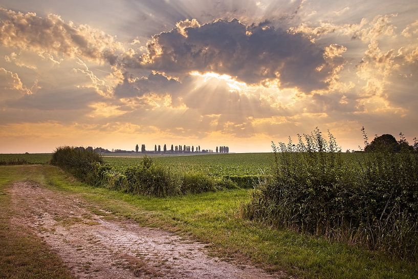 Zonsopgang in Klein Toscane van Rob Boon