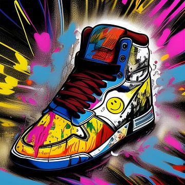 Smiley sneaker van The Art Kroep