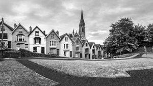 La cathédrale St Colman en noir et blanc