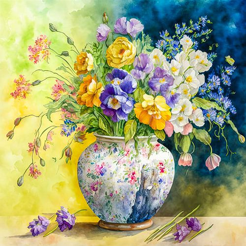 Bunter Frühlingsstrauß