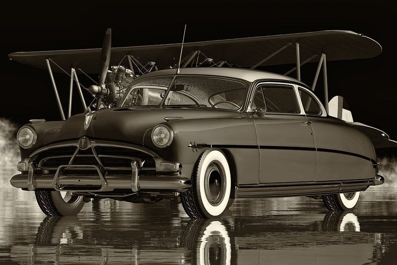 Hudson Hornet Coupe - A Classic Vintage Ride by Art to make a house your home