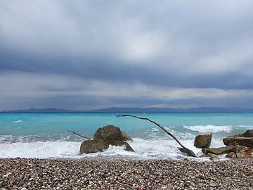 West coast of Rhodes, motif 2 by zam art
