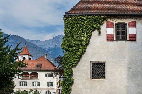 Facades houses in Innsbruck Austria