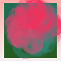 Pop of color. Neon and pastel abstract art in  neon pink and green