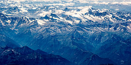 Snow-covered Alps by Dieter Walther