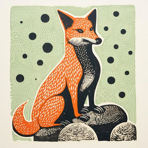 Grillige volksrots Vos