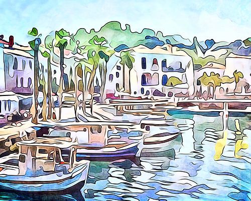 Haven, Grieks eiland, motief 2