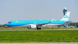 KLM Airbus A321neo Passagierflugzeug.