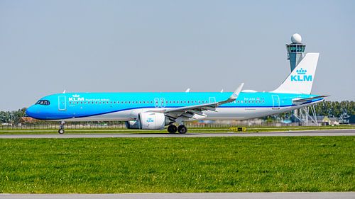 KLM Airbus A321neo Passagierflugzeug.