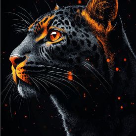 Black Leopard by R Pevitanada