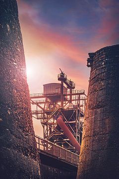 Landschapspark Duisburg Nord - Möller bunker, staalfabriek, kolenmijn en ijzerfabriek in het Ruhrgeb van Jakob Baranowski - Photography - Video - Photoshop