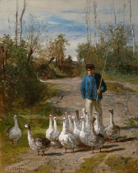 Constant Troyon, der Gänsehirte von finemasterpiece