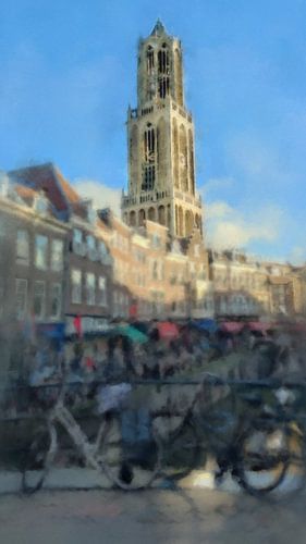 Utrechtse Dom in zacht licht