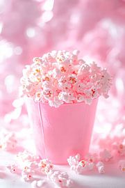 Zarter Blütenregen aus pinkem Popcorn von Poster Art Shop