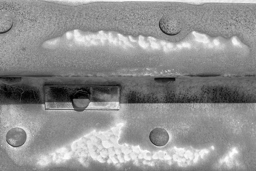 Minimalism Art Photography Vangrail Black and White by Hendrik-Jan Kornelis