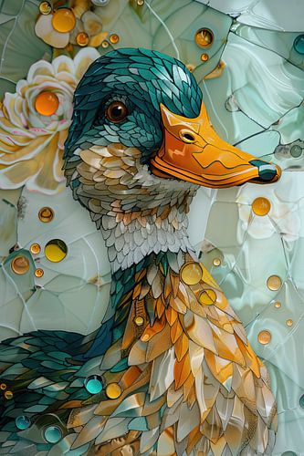 Painting Duck Colourful