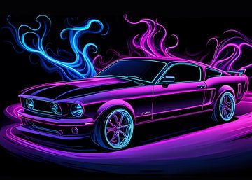 Ford Mustang Neon 2 van MIROKU