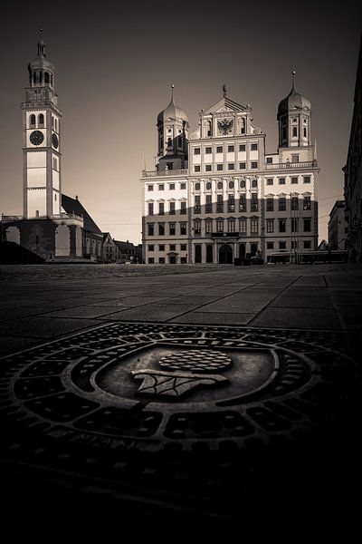 Rathausplatz Augsburg von Alexander Dorn