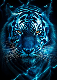 Electric Blue Tiger" atau "Lightning Tiger van John Dan