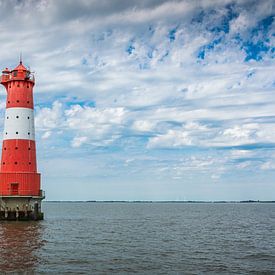 Arngast lighthouse on the North Sea by Conny Pokorny