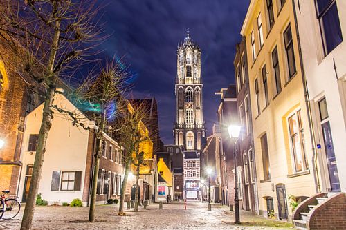 Dom Toren vanaf Zadelstraat in Utrecht