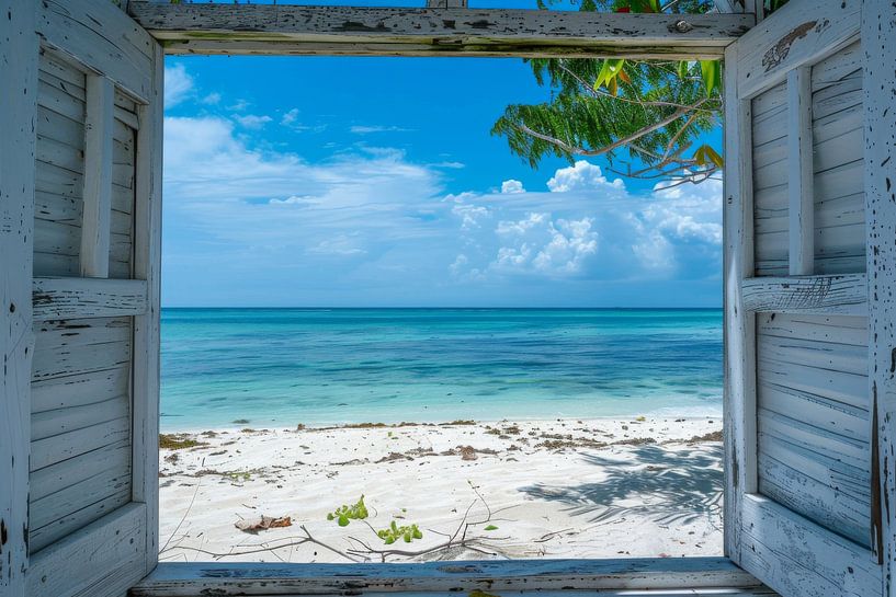 Window view of paradise by Poster Art Shop